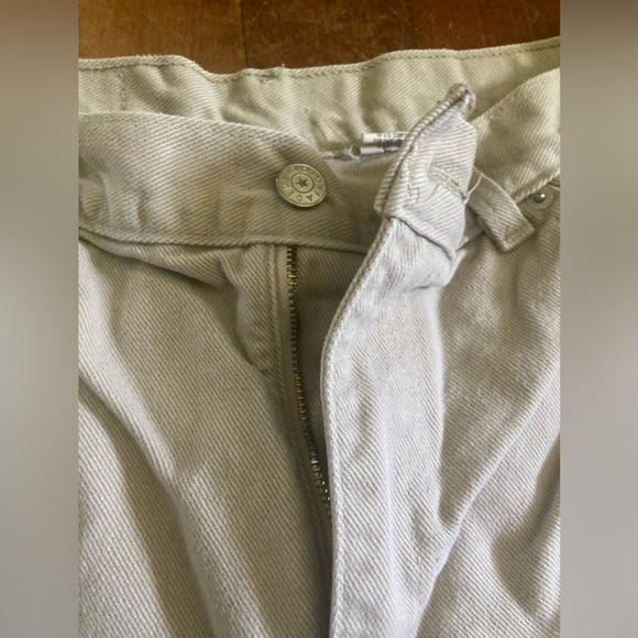 Faded Glory Tan Beige Denim Straight Leg Jeans Size 14 Petite - Picture 5 of 5